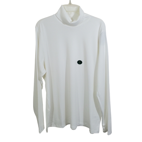 L.L. Bean Tops - L.L. Bean Pima Cotton Turtleneck Shirt White NWT Size 1X Supima Capsule Basics
